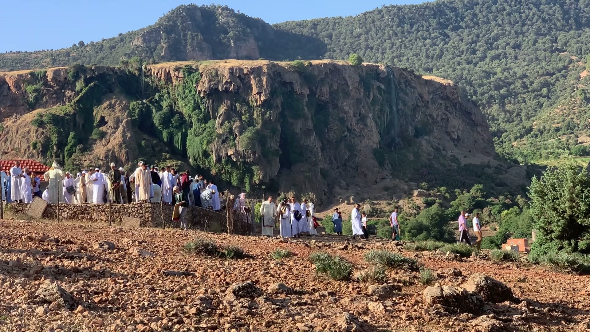 Panorama naturel de Zaouia Retreat dans les montagnes de l'Atlas